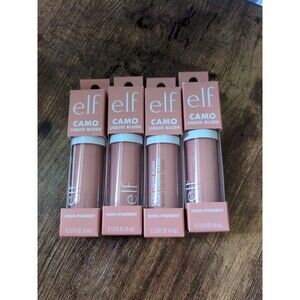 LOT of 4 e.l.f. Camo Liquid Blush High Pigment 82415 Peach Perfect 0.13 fl oz